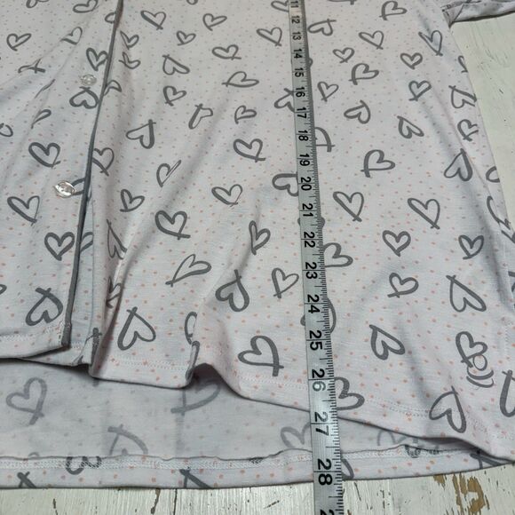 Cuddl Duds 2-Piece Classic Jersey Notch Collar Novelty Pajama Set 3XL Gray White - Picture 13 of 16